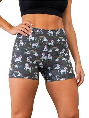 IAB MFG Rainbow Unicorn No-Ride Compression Shorts Size 6 Small CrossFit